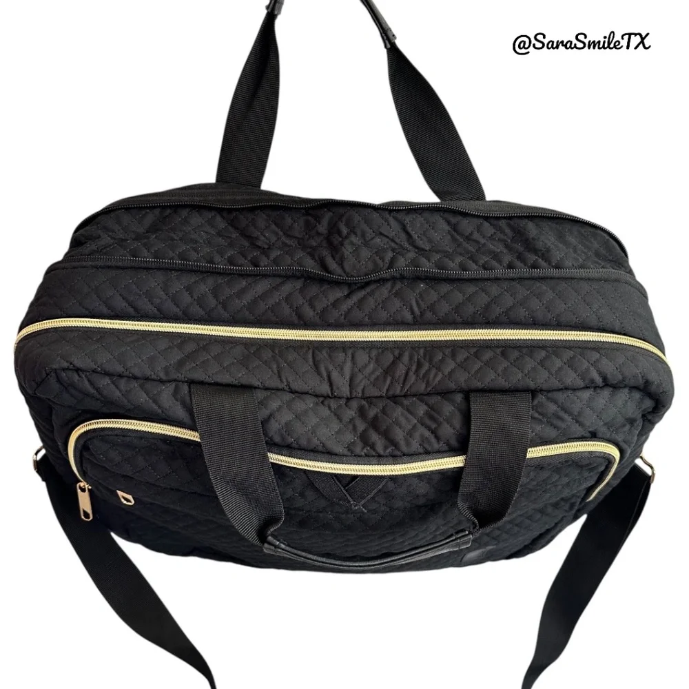 BAGSMART 17.3” Black Quilted Expandable Business Laptop Bag - NWOT